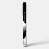 Black White Basketball Art Case-Mate iPhone Case (Achterkant / Links)
