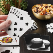 Black White Basketball Art Pokerkaarten (Insitu)