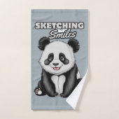 Black & White Beauty Panda Dromen Bad Handdoek (Handdoek)