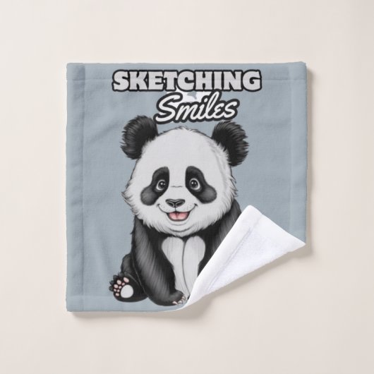 Black & White Beauty Panda Dromen Bad Handdoek (Wasdoekje)