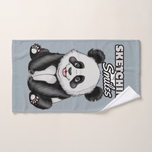 Black & White Beauty Panda Dromen Bad Handdoek (Handdoek)