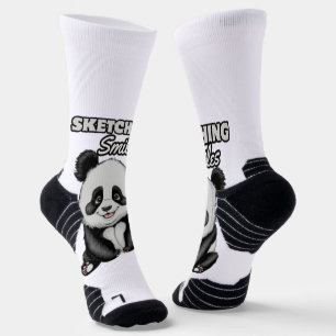 Black & White Beauty Zachte Panda Sokken