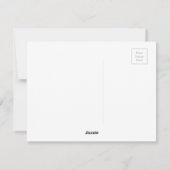 Black White beeld van Liberty New York Feestdagenkaart (Achterkant)