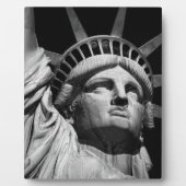 Black White beeld van Liberty New York Fotoplaat (Voorkant)