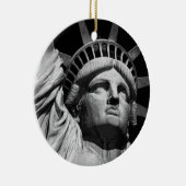 Black White beeld van Liberty New York Ornament (Rechts)
