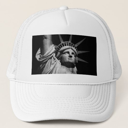 Black White beeld van Liberty New York Trucker Pet (Voorkant)