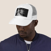 Black White beeld van Liberty New York Trucker Pet (In situ)