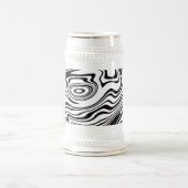 Black White Beer Stein Bierpul (Center)
