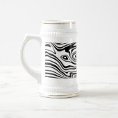 Black White Beer Stein Bierpul (Links)