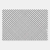 Black & White Berry Wreath | Roodborstellettering Inpakpapier Vel (Voorkant 3)