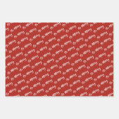 Black & White Berry Wreath | Roodborstellettering Inpakpapier Vel (Voorkant 2)