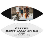 Black White Best Dad's Day Family Foto American Football (Panelen)