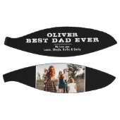 Black White Best Dad's Day Family Foto Basketbal (Panelen)