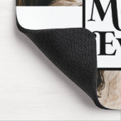 Black White Best mam Ever Custom Photo Afbeelding Muismat (Hoek)
