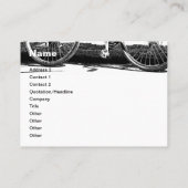 ©Black & White Bicycle op Zee Visitekaartje (Achterkant)