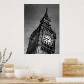 Black & White Big Ben Art-fotografie Poster (Keuken)