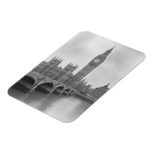 Black & White Big Ben - bezienswaardigheid in Lon Magneet