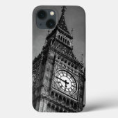 Black & White Big Ben Clock Tower Case-Mate iPhone Case (Achterkant)