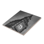 Black & White Big Ben Clock Tower Tegeltje (Zijkant)