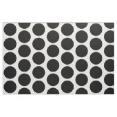 Black White Big Polka Dots Fabric Stof (Yard (91,4 cm))