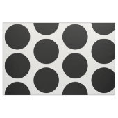 Black White Big Polka Dots Fabric Stof (Fat Quarter)