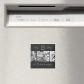 Black & White Biker Theme Save the Date Magnet (Insitu (Vaatwasser))