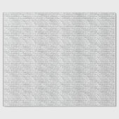 Black White Binary Stripe Cadeaupapier (Vlak)