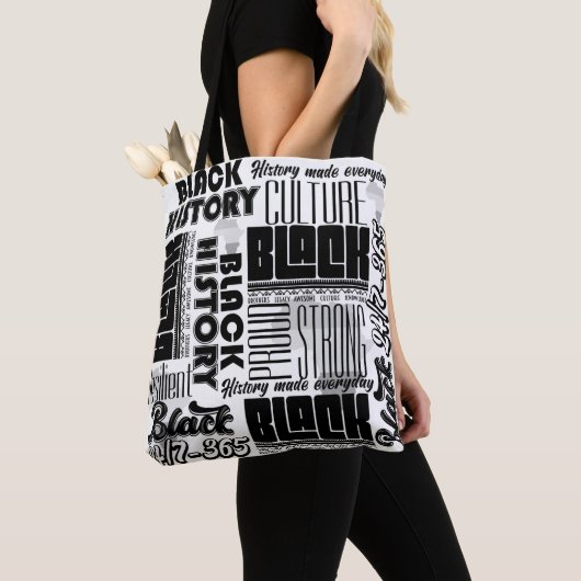 Black White Black History Two Tone Tas (Dichtbij)