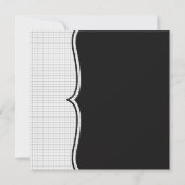 Black White Black Stropdas Corporate Party Eveneme Kaart (Achterkant)
