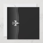 Black White Black Stropdas Corporate Party Kaart (Achterkant)