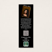 Black White Bladwijzer voor promotiemateriaal van  Mini Visitekaartjes (Achterkant)