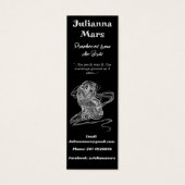 Black White Bladwijzer voor promotiemateriaal van  Mini Visitekaartjes (Voorkant)