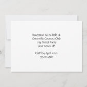 Black White Blauwgroen Polka Dots Weddenschap Kaart (Achterkant)