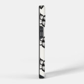 Black&White Bloemen Telefoonhoesje voor iPhone 16 iPhone Hoesje (Rechterkant)