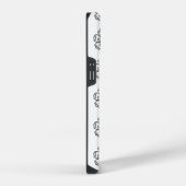 Black&White Bloemen Telefoonhoesje voor iPhone iPhone Hoesje (Rechterkant)