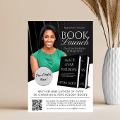 Black & White Book Launch Release Promotional Flyer