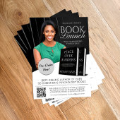 Black & White Book Launch Release Promotional Flyer