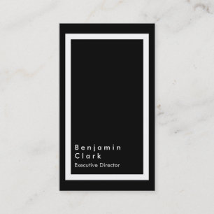 Black White Border Special Trendy Executive Manage Visitekaartje