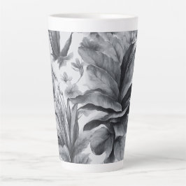  Black&White botanisch groot Latte Mok