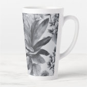 Black&White botanisch groot Latte Mok (Rechts)