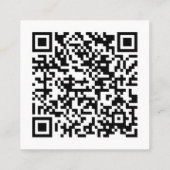 Black White Branding Thank You Vierkante Visitekaartje (Achterkant)