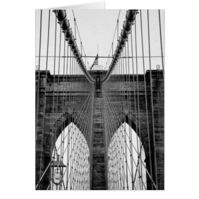 Black White Brooklyn Bridge New York (Voorkant)