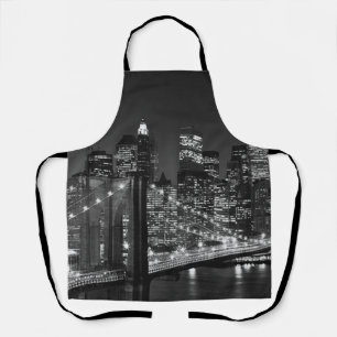 Black White Brooklyn Bridge New York avond Schort