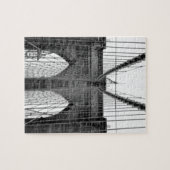 Black White Brooklyn Bridge New York Legpuzzel (Horizontaal)