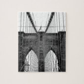 Black White Brooklyn Bridge New York Legpuzzel (Verticaal)