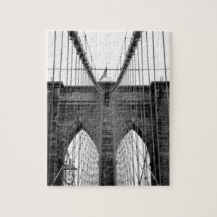 Black White Brooklyn Bridge New York Legpuzzel