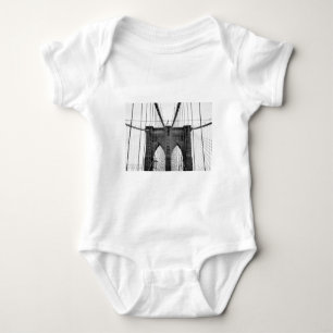 Black White Brooklyn Bridge New York Romper