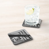 Black & White Brooklyn Bridge, Verenigde Staten Bier Onderzetter (Rechterzijde)