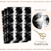 Black White Brushstrokes Collage Tissue Paper Tissuepapier