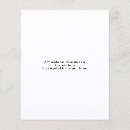 Black White Budget 60th Birthday Invitation Flyer (Achterkant)